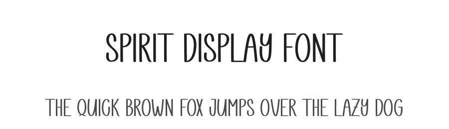 Spirit Display Font by creativeletter — Script Handwritten Font