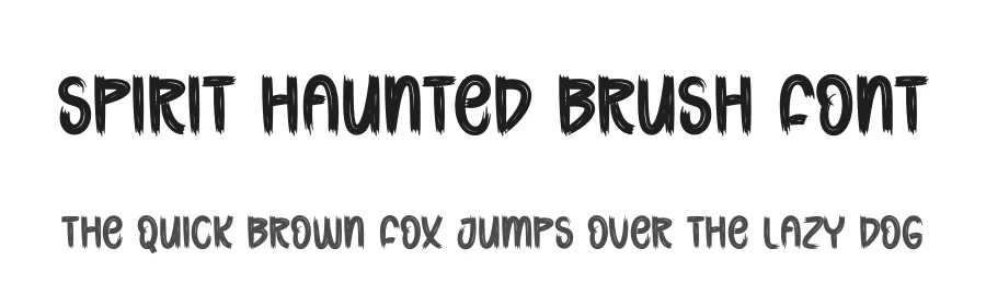 Spirit Haunted Brush Font