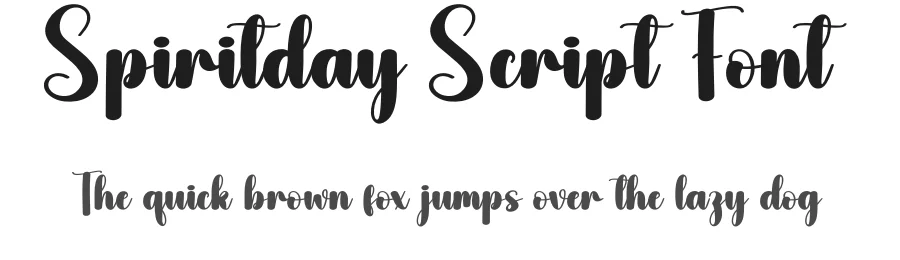 Spiritday Script Font by creativeletter — Script Handwritten Font