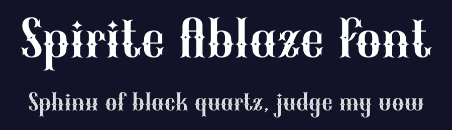 Spirite Ablaze Font by Anto (7NTypes) — Display Font — thumbnail 2