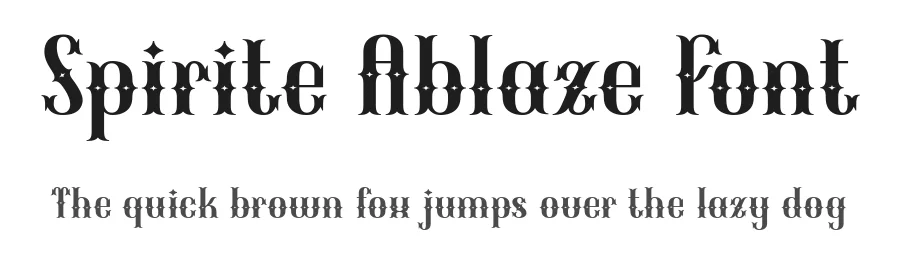 Spirite Ablaze Font by Anto (7NTypes) — Display Font
