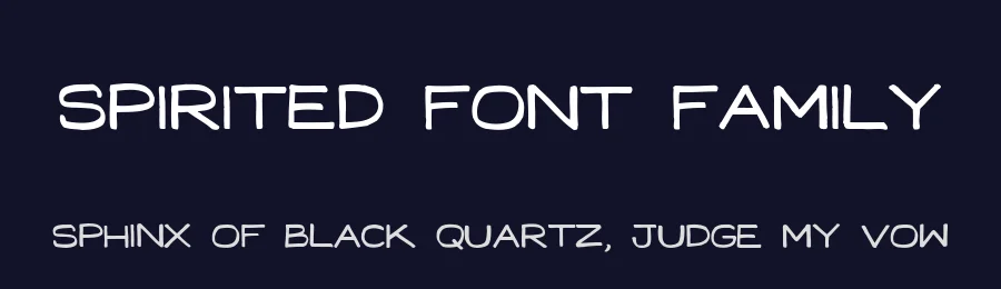 Spirited Font Family by Sam Parrett — Sans Serif Font — thumbnail 2