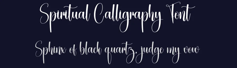 Spiritual Calligraphy Font by creativeletter — Script Handwritten Font — thumbnail 2