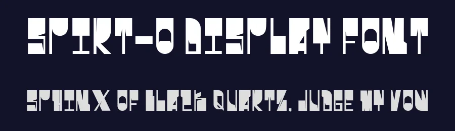 Spirt-O Display Font by George Katsigiannis — Display Font — thumbnail 2