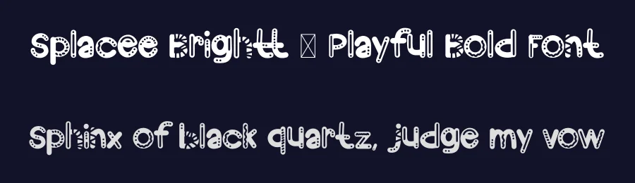 Splacee Brightt – Playful Bold Font by Dhabee — Display Font — thumbnail 2