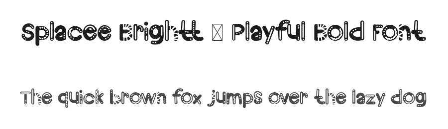 Splacee Brightt – Playful Bold Font by Dhabee — Display Font