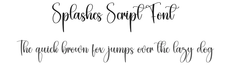 Splashes Script Font by creativeletter — Script Handwritten Font