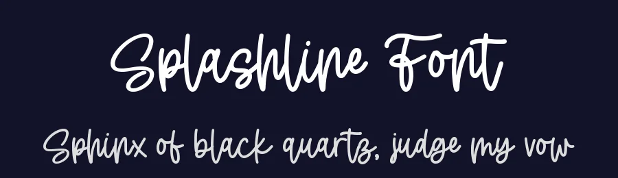 Splashline Font by qwrtype — Script Handwritten Font — thumbnail 2
