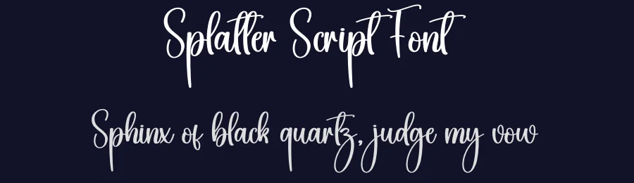 Splatter Script Font by creativeletter — Script Handwritten Font — thumbnail 2