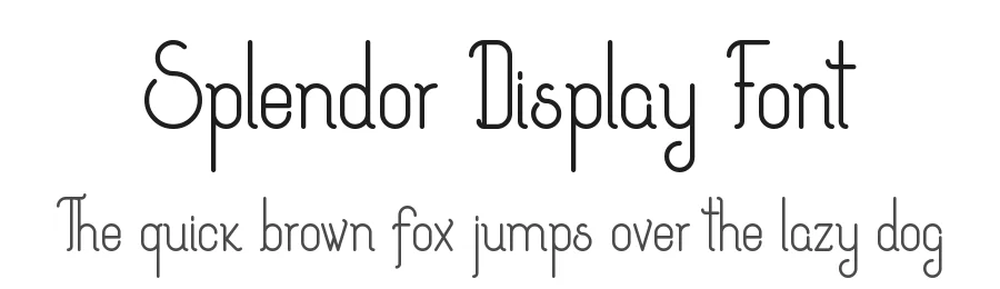 Splendor Display Font by vp_creative_shop — Decorative Font