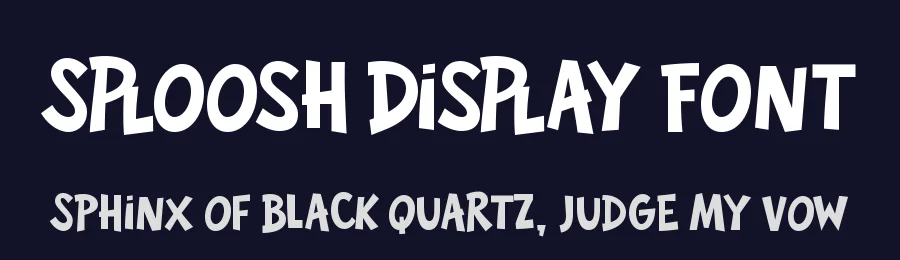 Sploosh Display Font by Roland Huse Design — Display Font — thumbnail 2