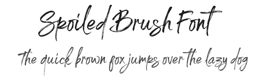 Spoiled Brush Font by trustha β Script Handwritten Font