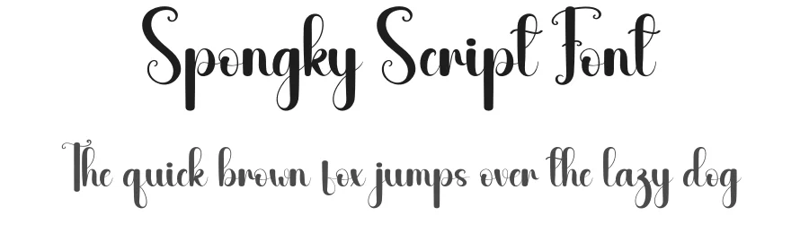 Spongky Script Font by andikastudio — Script Handwritten Font