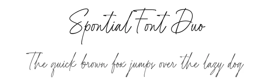 Spontial Font Duo by lemonthe — Script Handwritten Font