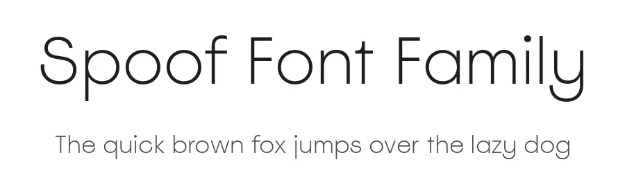 Spoof Font Family by polytype — Sans Serif Font