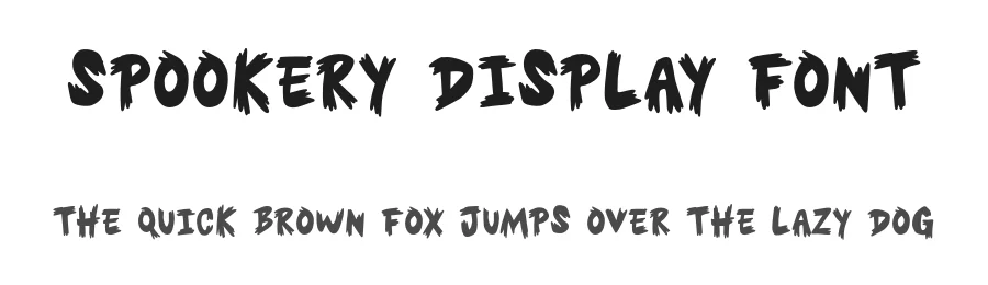 Spookery Display Font by Fontfreebies โ Display Font