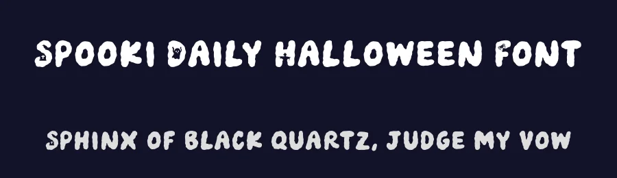 Spooki Daily Halloween Font by bodig — Display Font — thumbnail 2