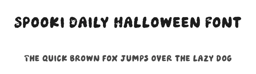 Spooki Daily Halloween Font by bodig — Display Font