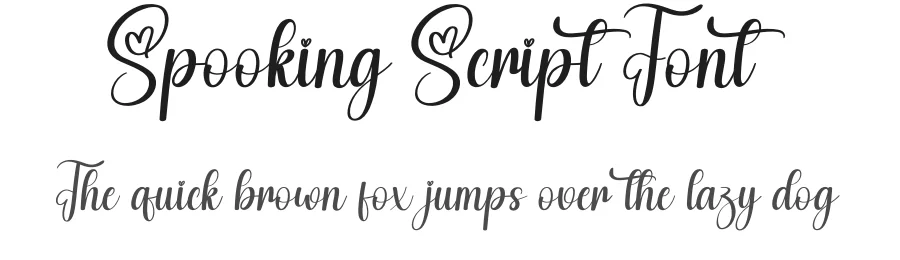 Spooking Script Font by creativeletter — Script Handwritten Font