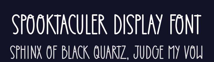 Spooktaculer Display Font by keithzo — Display Font — thumbnail 2