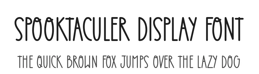 Spooktaculer Display Font by keithzo — Display Font