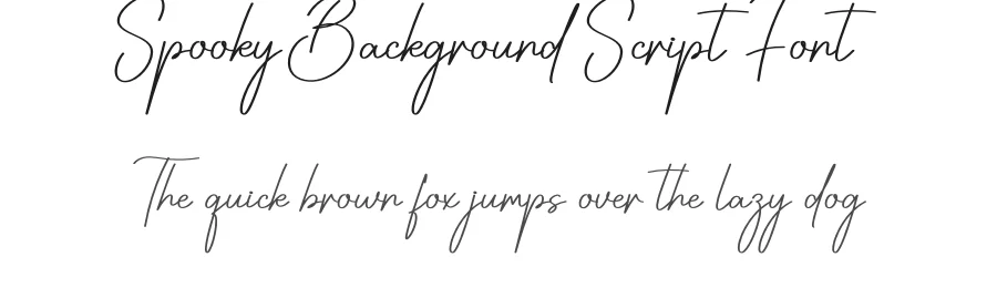 Spooky Background Script Font by creativeletter — Script Handwritten Font