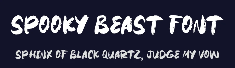 Spooky Beast Font by Dreamink Studio — Decorative Font — thumbnail 2
