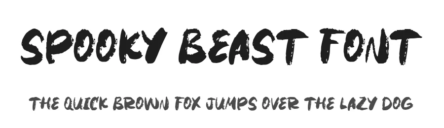 Spooky Beast Font