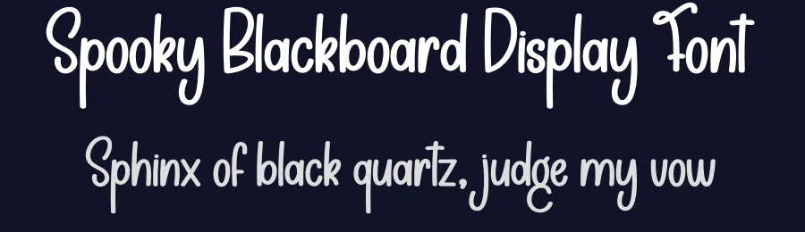 Spooky Blackboard Display Font by creativeletter — Display Font — thumbnail 2