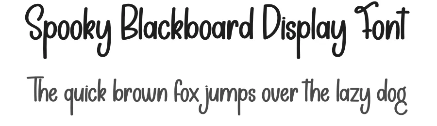 Spooky Blackboard Display Font by creativeletter — Display Font