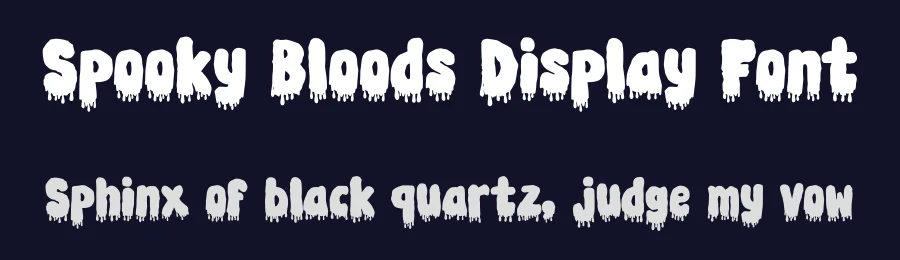 Spooky Bloods Display Font by MasyafiStudio — Display Font — thumbnail 2