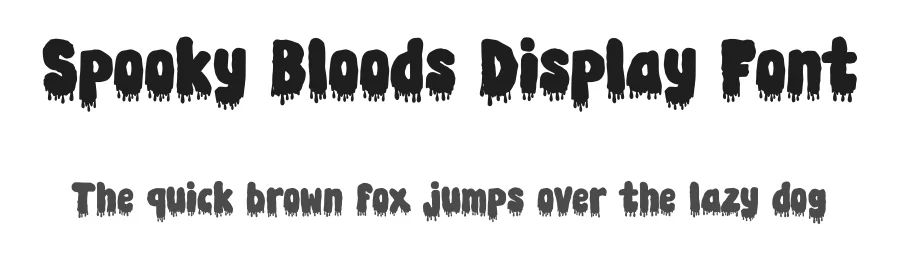 Spooky Bloods Display Font by MasyafiStudio — Display Font