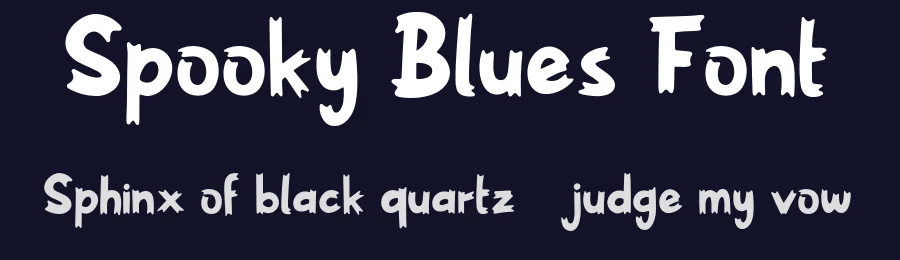 Spooky Blues Font by Forberas Foundry — Decorative Font — thumbnail 2
