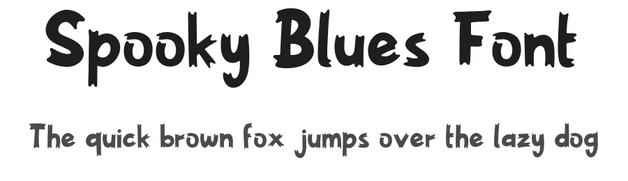 Spooky Blues Font by Forberas Foundry β Decorative Font