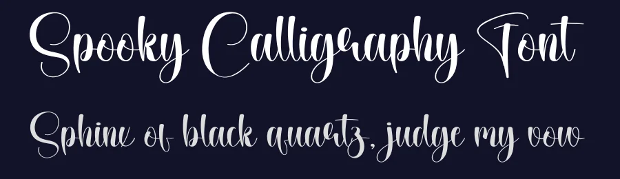 Spooky Calligraphy Font by creativeletter — Script Handwritten Font — thumbnail 2