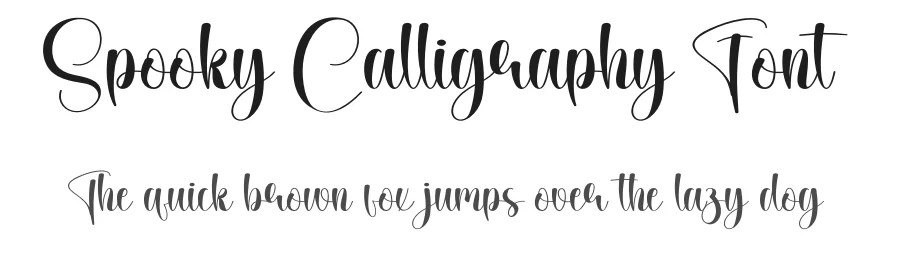 Spooky Calligraphy Font by creativeletter — Script Handwritten Font