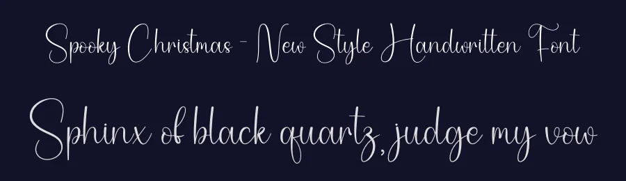 Spooky Christmas – New Style Handwritten Font by creativeletter — Script Handwritten Font — thumbnail 2