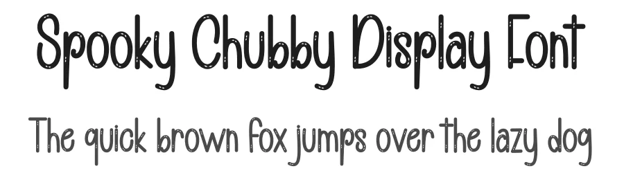 Spooky Chubby Display Font by andikastudio — Display Font