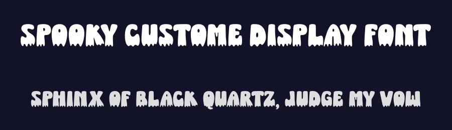 Spooky Custome Display Font by Siapgraph — Decorative Font — thumbnail 2