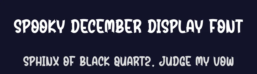 Spooky December Display Font by andikastudio — Display Font — thumbnail 2
