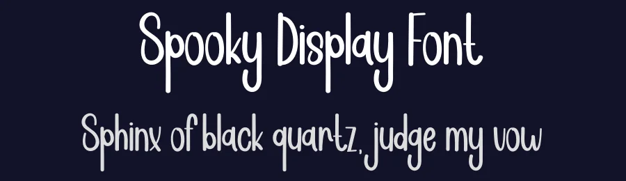 Spooky Display Font by andikastudio — Display Font — thumbnail 2