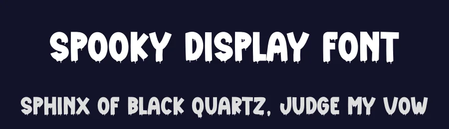 Spooky Display Font by creativeletter — Display Font — thumbnail 2