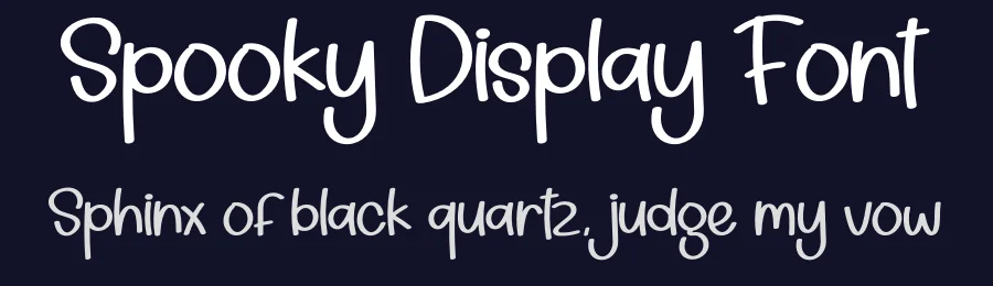 Spooky Display Font by creativeletter — Display Font — thumbnail 2