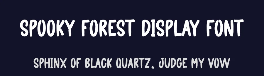 Spooky Forest Display Font by creativeletter — Display Font — thumbnail 2