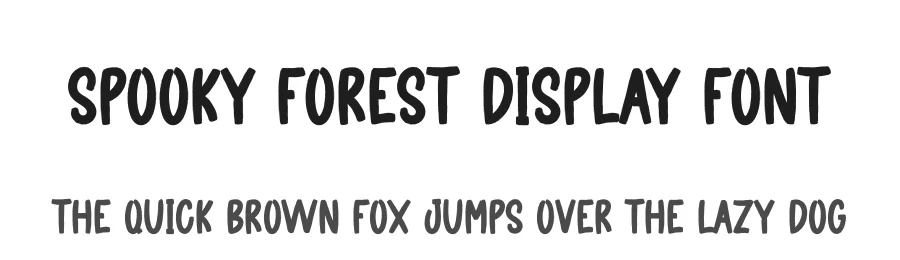 Spooky Forest Display Font by creativeletter — Display Font