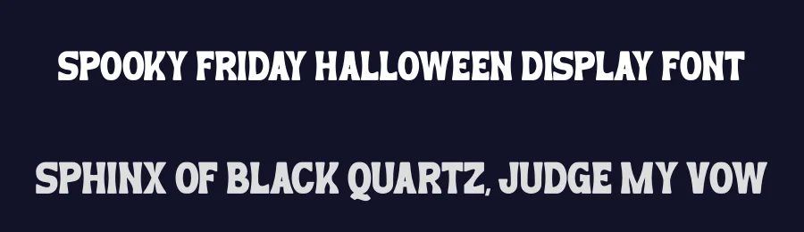 Spooky Friday Halloween Display Font by Pian45 — Display Font — thumbnail 2