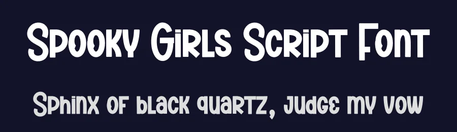 Spooky Girls Script Font by creativeletter — Display Font — thumbnail 2