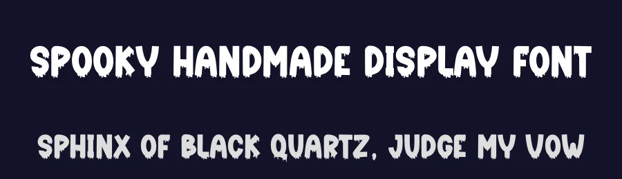 Spooky Handmade Display Font by creativeletter — Display Font — thumbnail 2