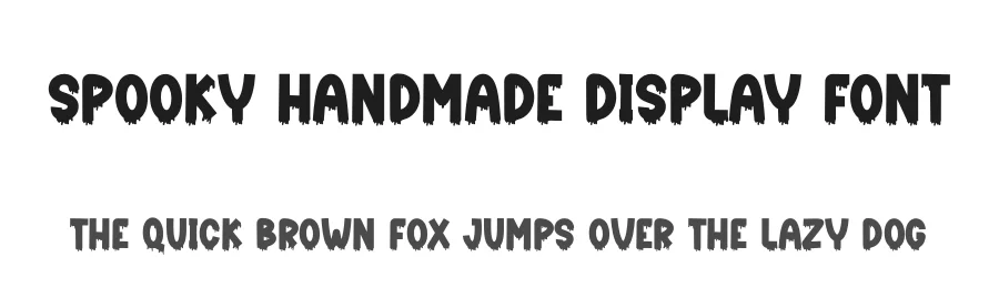 Spooky Handmade Display Font by creativeletter — Display Font