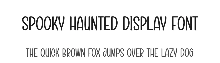 Spooky Haunted Display Font by andikastudio — Display Font